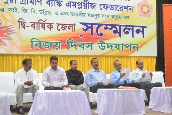 15th biennial district conference of Gramin Bank Employees Federation held 